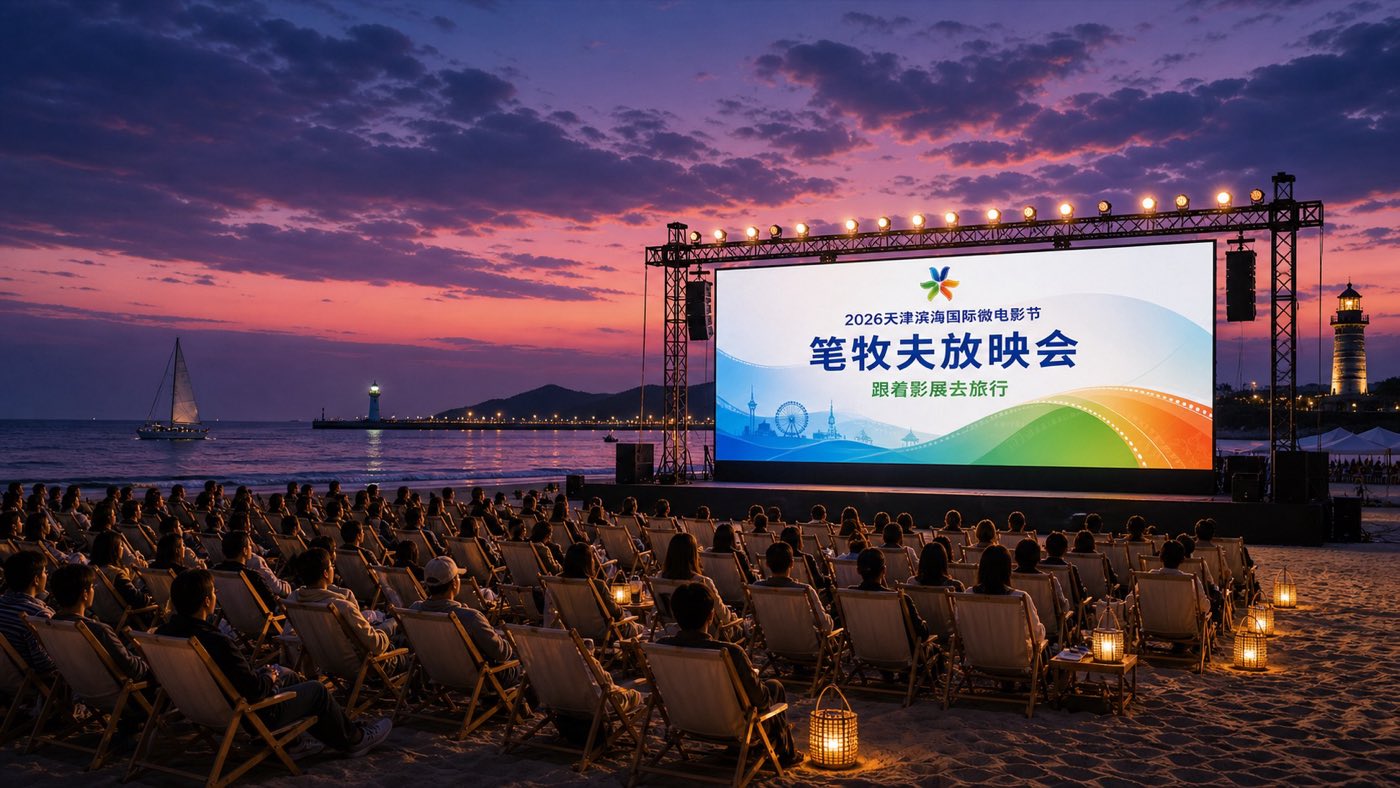 笔牧夫放映会现场效果图